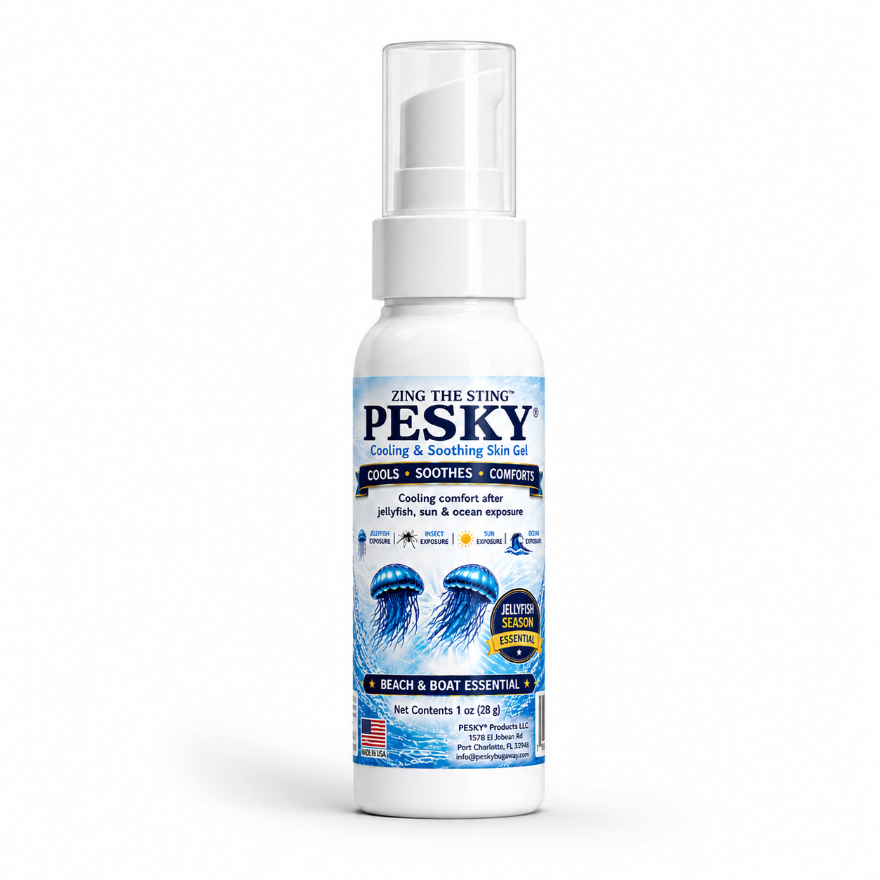 PESKY® Zing the Sting - Cooling Comfort After Stings for beach days, b