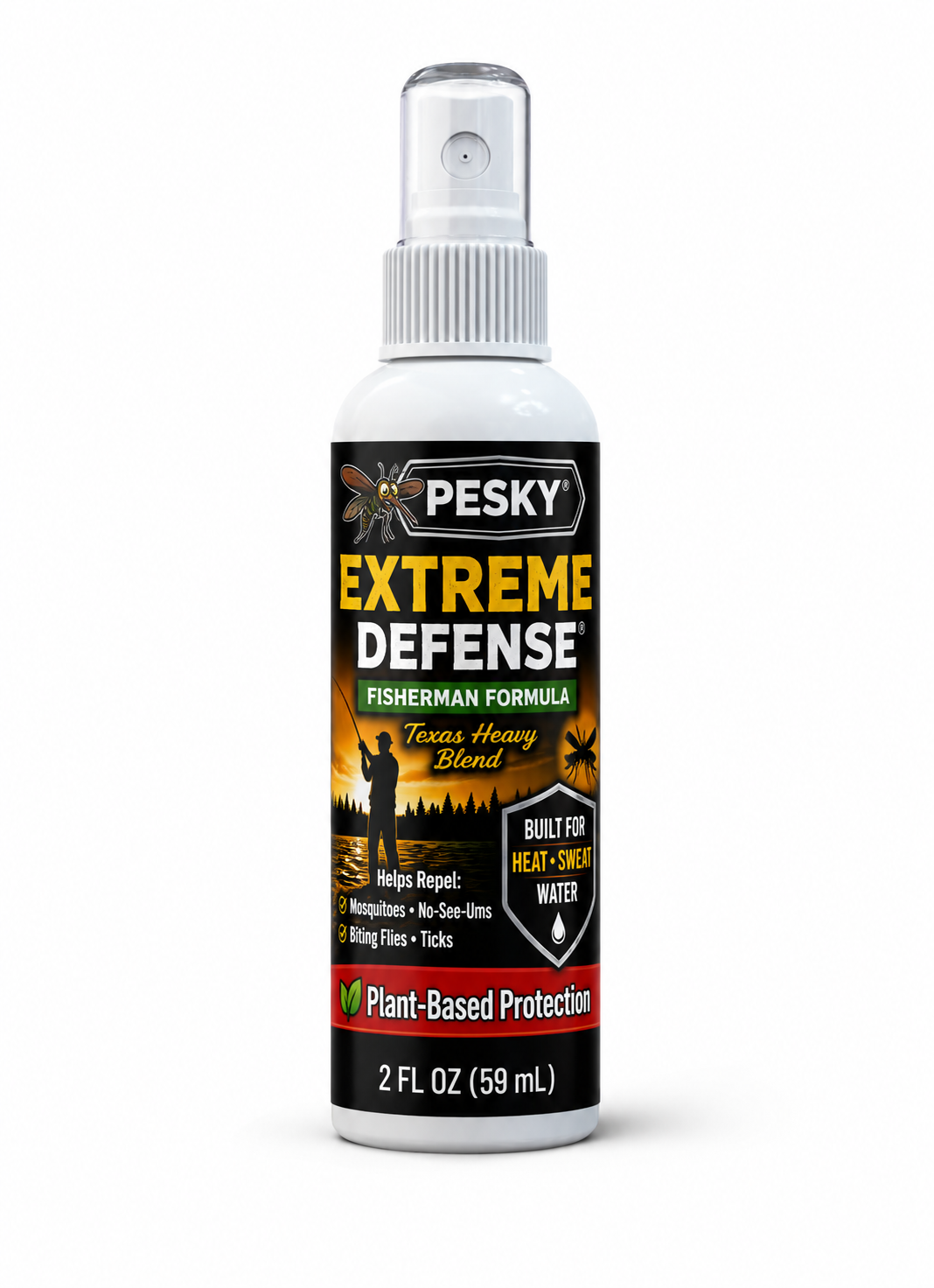 Bug Spray for Mosquitoes & Ticks | Extreme Defense Texas Heavy Blend “Fisherman Formula”