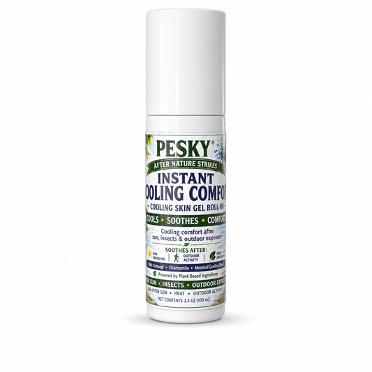After Nature Strikes™ PESKY® Cooling Roll-On Outdoor Skin Comfort Formula