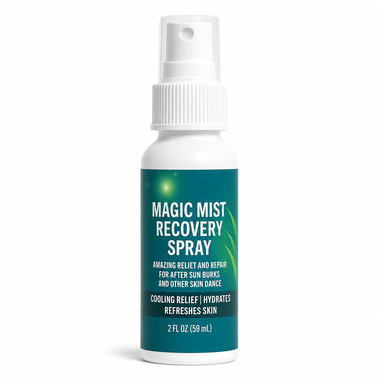 Magic Mist Recovery Spray — Instantly cools, soothes, and hydrates sun-stressed skin with pure aloe and botanicals.