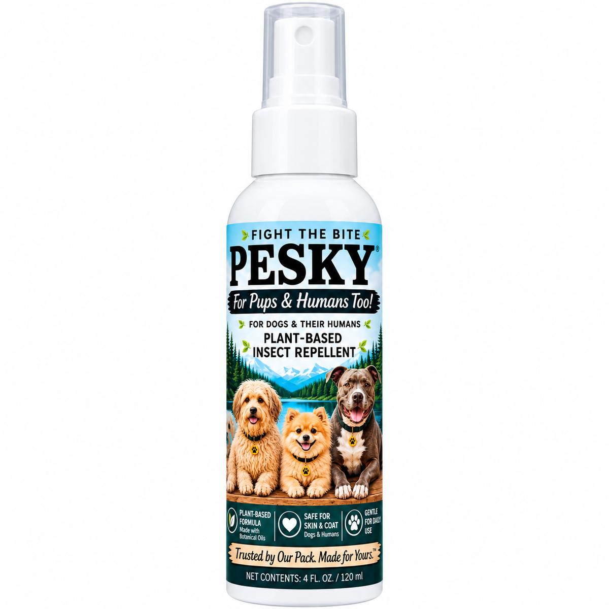 🐶 PESKY® for Pups Plant-Based Insect Deterrent Spray for Dogs