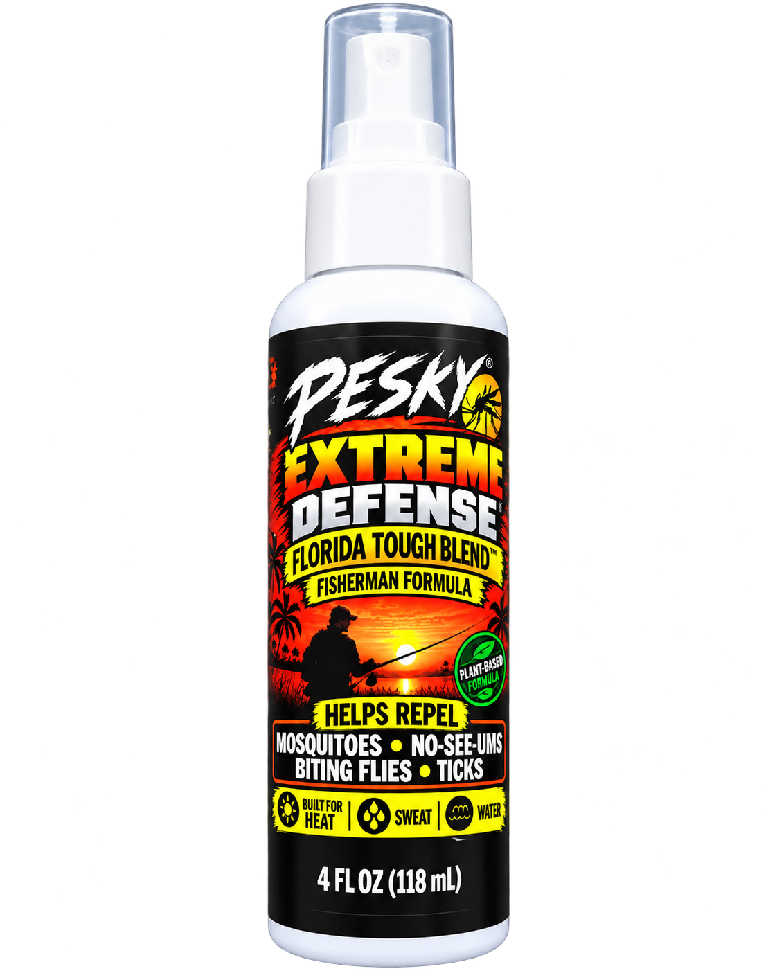 PESKY Bug Spray for Mosquitoes & Ticks | Extreme Defense Texas Heavy Blend “Fisherman Formula”