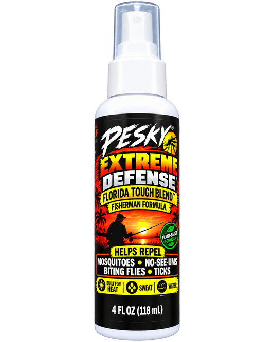PESKY Bug Spray for Mosquitoes & Ticks | Extreme Defense Texas Heavy Blend “Fisherman Formula”