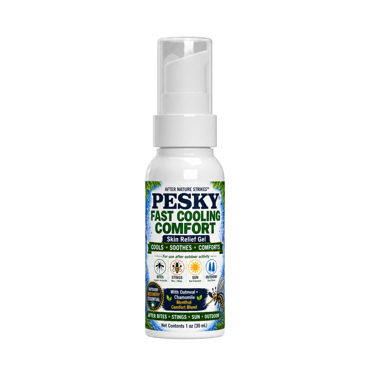 After Nature Strikes™ PESKY® Post-Bite Calming Gel Targeted Skin Comfort Formula